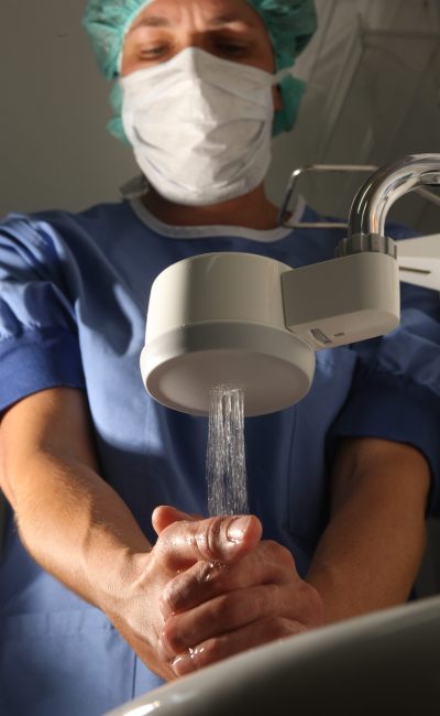 POU Legionella filter in hospital use